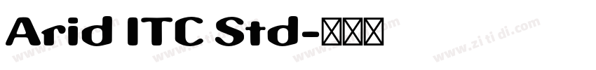 Arid ITC Std字体转换